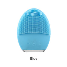 Load image into Gallery viewer, Powered Facial Cleansing Brush Sonic Silicone Cleanser Waterproof USB Rechargeable Skin Care Massage MINI 2 Face Cleaning Brush

