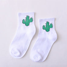 Load image into Gallery viewer, Women Daily Socks Harajuku Korea Japanese Cotton Kitten Flame Ulzzang Socks Men Chinese Cactus Gun Shark Alien Christmas Socks
