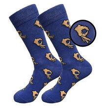 Load image into Gallery viewer, Unisex Vintage Knitted Long Funny Socks Women OK Gesture Printed Hip-Hop Trendy Cotton Hosiery Skateboard Female Streetwear Sox
