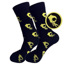 Load image into Gallery viewer, Unisex Vintage Knitted Long Funny Socks Women OK Gesture Printed Hip-Hop Trendy Cotton Hosiery Skateboard Female Streetwear Sox

