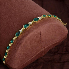 Load image into Gallery viewer, MISANANRYNE New 5 colors Beautiful Bracelet for Women Colorful Austrian Crystal Fashion Heart Chain Bracelet Wholesale
