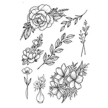 Load image into Gallery viewer, 1 PC Fashion Women Girl Temporary Tattoo Sticker Black Roses Design Full Flower Arm Body Art Big Large Fake Tattoo Sticker
