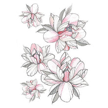 Load image into Gallery viewer, 1 PC Fashion Women Girl Temporary Tattoo Sticker Black Roses Design Full Flower Arm Body Art Big Large Fake Tattoo Sticker
