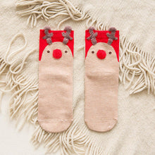 Load image into Gallery viewer, ARMKIN 1 Pair Women socks Casual winter Christmas Socks David's deer Socks Cotton Cartoon Keep Warm lady Socks Christmas Gift
