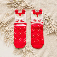 Load image into Gallery viewer, ARMKIN 1 Pair Women socks Casual winter Christmas Socks David's deer Socks Cotton Cartoon Keep Warm lady Socks Christmas Gift
