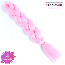 Load image into Gallery viewer, SHANGKE Pink Purple Blue Blonde Color Synthetic Jumbo Braids Ombre Braiding Hair Extension White Women

