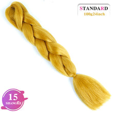 Load image into Gallery viewer, SHANGKE Pink Purple Blue Blonde Color Synthetic Jumbo Braids Ombre Braiding Hair Extension White Women
