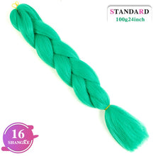 Load image into Gallery viewer, SHANGKE Pink Purple Blue Blonde Color Synthetic Jumbo Braids Ombre Braiding Hair Extension White Women

