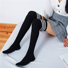 Load image into Gallery viewer, Sexy Socks Striped Long Socks Women Long Stockings Warm Thigh High Socks For Ladies Girls New Fashion Striped Knee Socks Women
