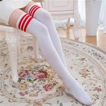 Load image into Gallery viewer, Sexy Socks Striped Long Socks Women Long Stockings Warm Thigh High Socks For Ladies Girls New Fashion Striped Knee Socks Women
