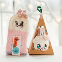 Load image into Gallery viewer, Cute Animal Design Deer Christmas socks Gift 3D Fluffy Coral Velvet Thick Warm Winter Sock For Women new Year gift Sox with Box
