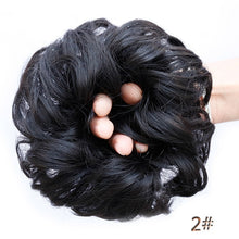 Load image into Gallery viewer, AOSIWIG Synthetic Chignon With Rubber Band Brown Blonde Women Curly Chignon Hair Clip In Hairpiece Bun Drawstring
