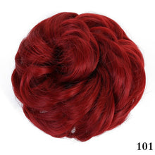 Load image into Gallery viewer, AOSIWIG Synthetic Chignon With Rubber Band Brown Blonde Women Curly Chignon Hair Clip In Hairpiece Bun Drawstring
