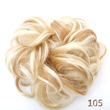 Load image into Gallery viewer, AOSIWIG Synthetic Chignon With Rubber Band Brown Blonde Women Curly Chignon Hair Clip In Hairpiece Bun Drawstring
