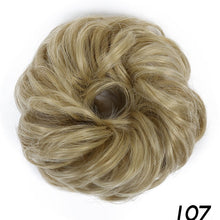 Load image into Gallery viewer, AOSIWIG Synthetic Chignon With Rubber Band Brown Blonde Women Curly Chignon Hair Clip In Hairpiece Bun Drawstring

