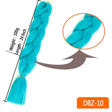 Load image into Gallery viewer, MUMUPI women 24inch Crochet Braids Box Braids 100g/pc Ombre Jumbo Braids Synthetic Braiding Hair Extensions headwear
