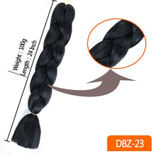 Load image into Gallery viewer, MUMUPI women 24inch Crochet Braids Box Braids 100g/pc Ombre Jumbo Braids Synthetic Braiding Hair Extensions headwear
