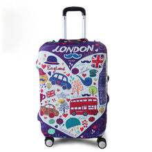 Load image into Gallery viewer, TRIPNUO Thicker Blue City Luggage Cover Travel Suitcase Protective Cover for Trunk Case Apply to 19''-32'' Suitcase Cover
