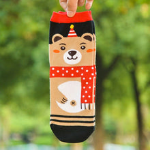 Load image into Gallery viewer, ARMKIN 1 Pair Women socks Casual winter Christmas Socks David's deer Socks Cotton Cartoon Keep Warm lady Socks Christmas Gift
