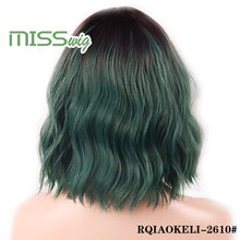 Load image into Gallery viewer, MISS WIG Short Water Wave Synthetic Hair 8Colors  Available Wig For Women Heat Resistant Fiber Daily False Hair
