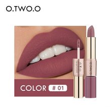 Load image into Gallery viewer, O.TWO.O 12 Colors Lips Makeup Lipstick  Lip Gloss Long Lasting Moisture Cosmetic Lipstick Red Lip Matte Lipstick Waterproof
