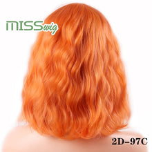 Load image into Gallery viewer, MISS WIG Short Water Wave Synthetic Hair 8Colors  Available Wig For Women Heat Resistant Fiber Daily False Hair
