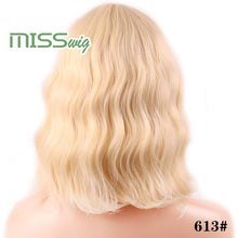 Load image into Gallery viewer, MISS WIG Short Water Wave Synthetic Hair 8Colors  Available Wig For Women Heat Resistant Fiber Daily False Hair
