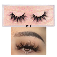 Load image into Gallery viewer, Visofree Mink Eyelashes 100% Cruelty free Handmade 3D Mink Lashes Full Strip Lashes Soft False Eyelashes Makeup  Lashes E11
