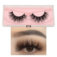 Load image into Gallery viewer, Visofree Mink Eyelashes 100% Cruelty free Handmade 3D Mink Lashes Full Strip Lashes Soft False Eyelashes Makeup  Lashes E11
