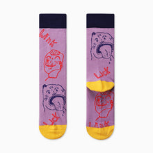 Load image into Gallery viewer, Couples Outdoor Skateboard Sox Autumn/Winter Creative Abstract Art Harajuku Hip Hop Streets Tide Sock Colorful Happy Funny Socks

