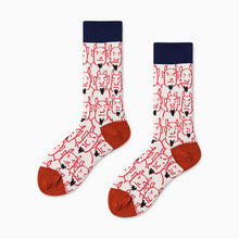 Load image into Gallery viewer, Couples Outdoor Skateboard Sox Autumn/Winter Creative Abstract Art Harajuku Hip Hop Streets Tide Sock Colorful Happy Funny Socks
