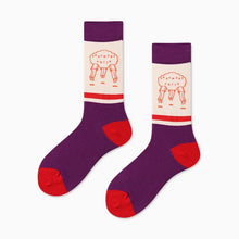Load image into Gallery viewer, Couples Outdoor Skateboard Sox Autumn/Winter Creative Abstract Art Harajuku Hip Hop Streets Tide Sock Colorful Happy Funny Socks
