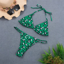 Load image into Gallery viewer, 9 Colors Solid Bikini Set 2020 Sexy Push Up Swimwear Women Brazilian Swimsuit Low Waist Biquini Halter Two Pieces Bathing Suit
