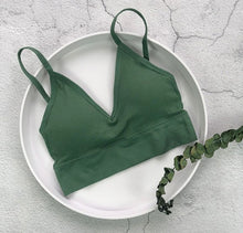 Load image into Gallery viewer, New fashion simple solid color student thread underwear bra beauty back bra tube top sports lingerie

