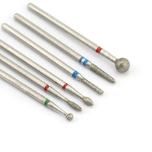 Load image into Gallery viewer, 6pcs/pack Diamond Nail Milling Cutter Rotary Burr for Nail Files Cuticle Clean Drill Bits Apparatus for Manicure Art Tools
