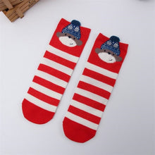 Load image into Gallery viewer, 1 pair colored cotton red socks three-dimensional cartoon christmas socks cute Japanese ladies socks for autumn and winter socks

