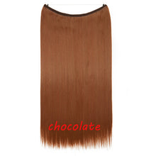 Load image into Gallery viewer, S-noilite 20inch Invisible Wire No Clip One Piece Halo Hair Extension flip in false hair Hairpieces Synthetic hair for women
