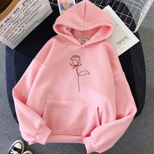 Load image into Gallery viewer, 2020 Fashion Harajuku Winter Hoodie Women Loose Korean Style Sweatshirt Autumn Streetwear Flower Printing Hoodies Pullovers
