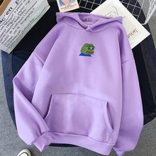 Load image into Gallery viewer, Sad Tearing Frog Print Hoodies Men/Women Hooded Sweatshirts Harajuku Hip Hop Hoodies Sweatshirt Male Japanese Streetwear Hoodie
