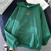 Load image into Gallery viewer, Sad Tearing Frog Print Hoodies Men/Women Hooded Sweatshirts Harajuku Hip Hop Hoodies Sweatshirt Male Japanese Streetwear Hoodie
