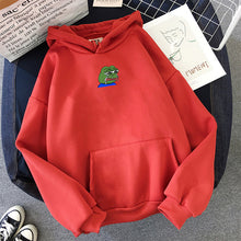 Load image into Gallery viewer, Sad Tearing Frog Print Hoodies Men/Women Hooded Sweatshirts Harajuku Hip Hop Hoodies Sweatshirt Male Japanese Streetwear Hoodie

