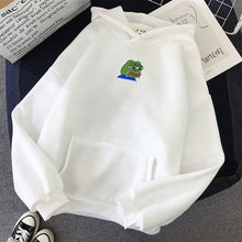 Load image into Gallery viewer, Sad Tearing Frog Print Hoodies Men/Women Hooded Sweatshirts Harajuku Hip Hop Hoodies Sweatshirt Male Japanese Streetwear Hoodie
