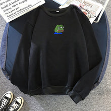Load image into Gallery viewer, Sad Tearing Frog Print Hoodies Men/Women Hooded Sweatshirts Harajuku Hip Hop Hoodies Sweatshirt Male Japanese Streetwear Hoodie
