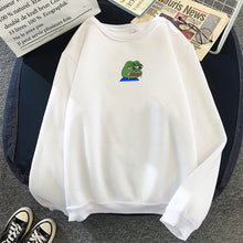 Load image into Gallery viewer, Sad Tearing Frog Print Hoodies Men/Women Hooded Sweatshirts Harajuku Hip Hop Hoodies Sweatshirt Male Japanese Streetwear Hoodie
