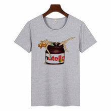 Load image into Gallery viewer, Nutella Kawaii Print T Shirt Women 90s Harajuku Ullzang Fashion T-shirt Graphic Cute Cartoon Tshirt Korean Style Top Tees Female
