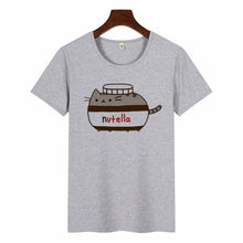 Load image into Gallery viewer, Nutella Kawaii Print T Shirt Women 90s Harajuku Ullzang Fashion T-shirt Graphic Cute Cartoon Tshirt Korean Style Top Tees Female
