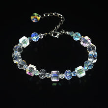Load image into Gallery viewer, Women's Tennis Bracelet Luxury Exquisite Aurora Square Geometric Polygon Beads Crystal Bracelet Female Charm Accessories Gift
