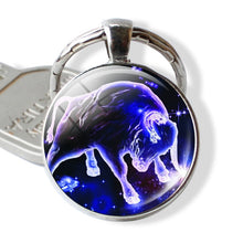 Load image into Gallery viewer, 12 Constellations Keychain Constellation Key Rings Zodiac Sign Key Chain Pendant Jewelry Libra Aries Leo Fashion Birthday Gift
