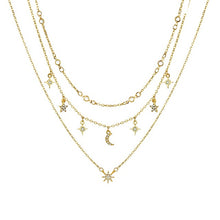Load image into Gallery viewer, Bohemian Multilayer Pendant Necklace for Women Fashion, Geometric Charm Chain Necklace Wholesale Jewelry
