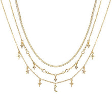 Load image into Gallery viewer, Bohemian Multilayer Pendant Necklace for Women Fashion, Geometric Charm Chain Necklace Wholesale Jewelry
